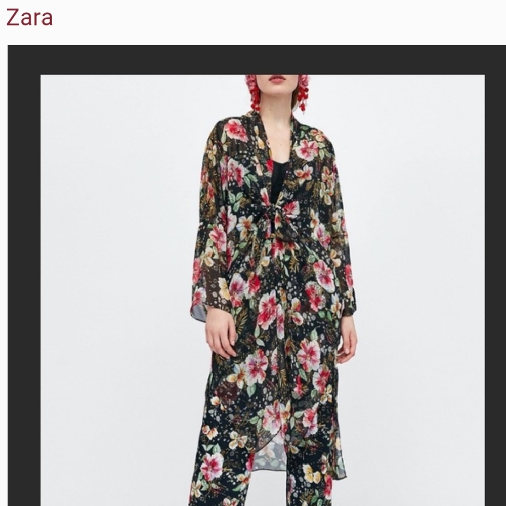 Zara floral print kimono set